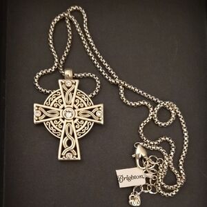 Brighton Intricate Silver Cross Necklace